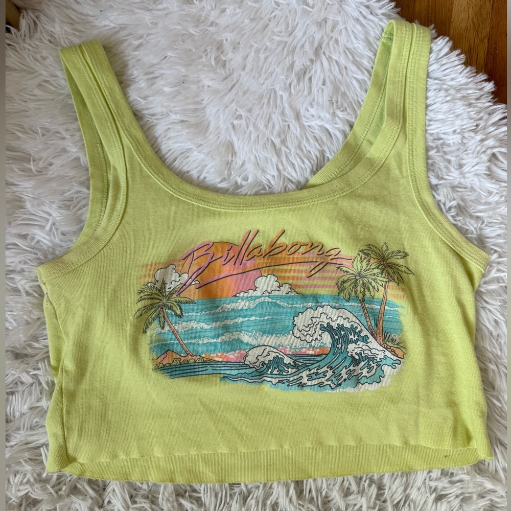 Billabong Graphic Crop Tank Top